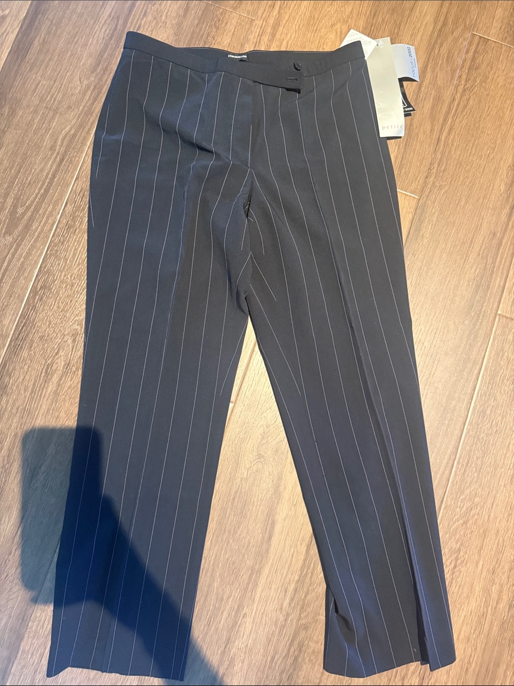 Focus 2000 Black Pinstripe Dress Pants